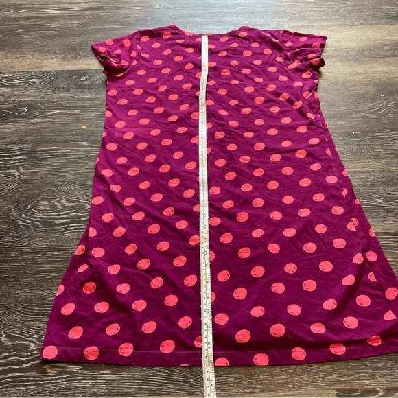 LIZ & Co Two Tone Pink Polka Dot Dress - Picture 6 of 10